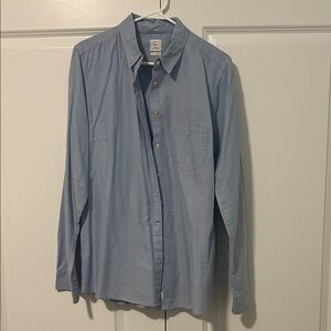 GAP Men's Sky Blue Casual Button Down Shirt